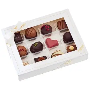 12 stk. Fyldte Dessertstykker - Chokolade